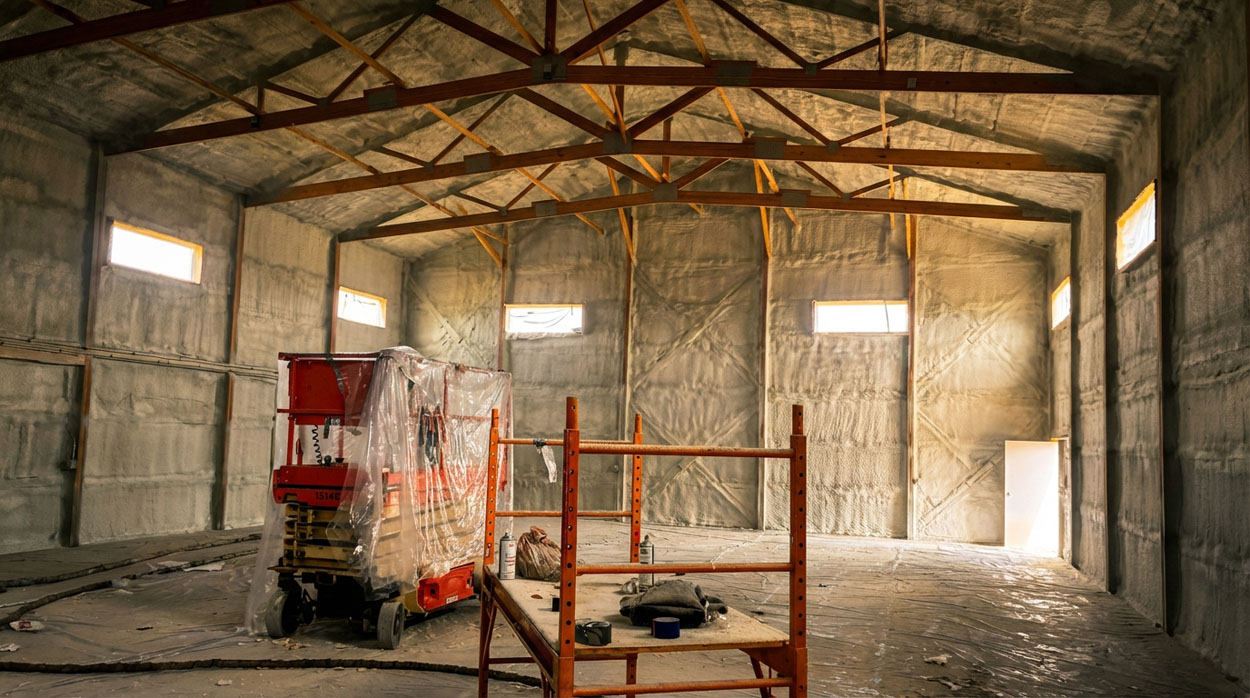 Commercial spray foam insulation by Sky Insulation in Denver, CO