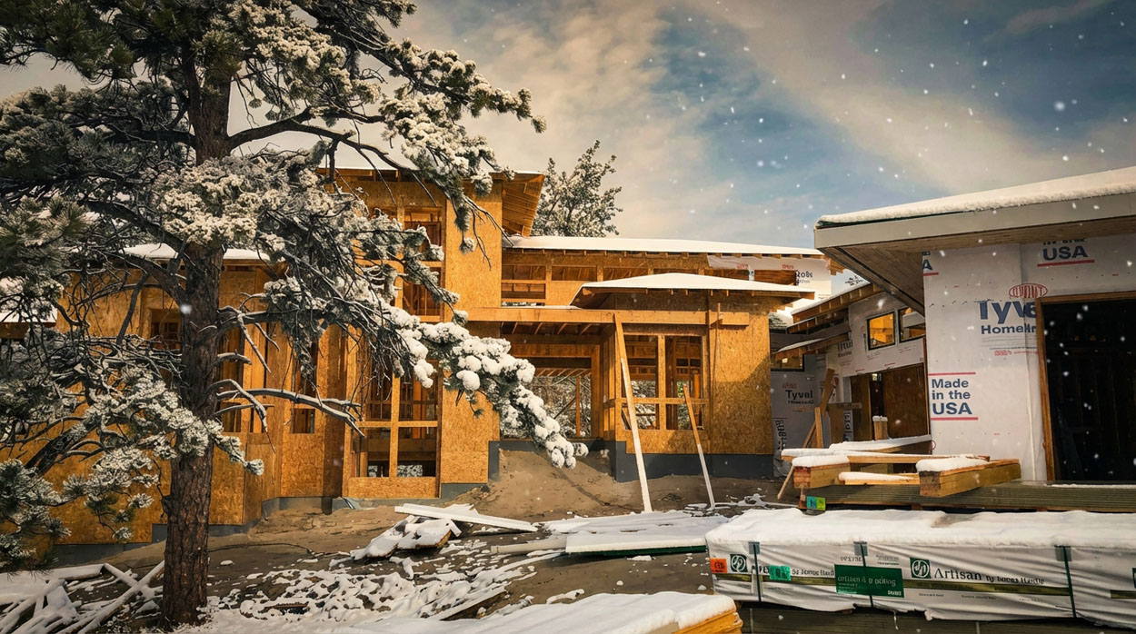 Sky Insulation new construction spray foam project in Denver